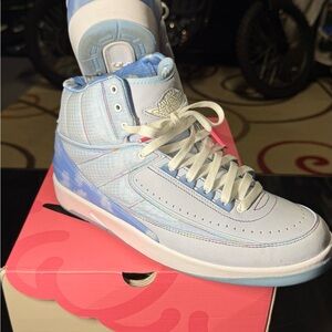 Nike Air Jordan 2 Retro High Tops - Light Blue